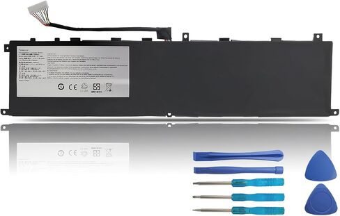 بطارية كمبيوتر محمول Tinkerpal BTY-M6L متوافقة مع MSI GS65 Stealth Thin 8RE 9RE PS42 8RB P65 8RF Creator 8RD 8RE MS-16Q2 MS-16Q3 PS63 Modern 8RC GS75 8SG Series MS-16Q2 MS-16Q2115.2V 80.25WH 6 خلايا in Kuwait