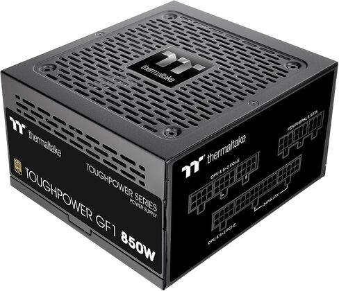 Thermaltake GF1 (2024) مصدر طاقة ATX 850W معياري بالكامل - 80 Plus Gold - فائق الهدوء - صفر دورة في الدقيقة، PS-TPD-0850FNFAGU-P in Kuwait