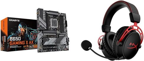 GIGABYTE B650 Gaming X AX (AM5/ LGA 1718/ AMD/ B650/ ATX/ ضمان 5 سنوات/ DDR5/ PCIe 4.0 M.2/ PCIe 4.0/ USB 3.2 Gen2x2 Type-C/AMD Wi-Fi 6E/ Realtek 2.5GbE LAN /اللوحة الأم) in Kuwait