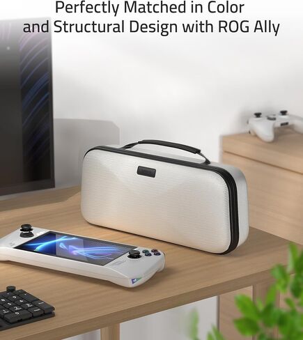 Syntech Hard Carrying Case Compatible with ASUS ROG Ally Console and Accessories, Portable Travel Handheld Case for Storage and Stand, EVA Shockproof Protective Carry Bag with Large Capacity in Kuwait