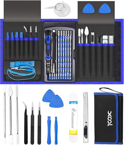 XOOL Precision Screwdriver Set Magnetic, 25 in 1 with 24 Piece Small Screwdriver Set, Mini Pocket Screwdriver kit Magnetic for Computer/Xbox/ PS3/ PS4/ Eyeglass/iphone/Camera/Nintendo/Drone/Watch in Kuwait