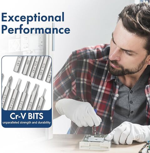 XOOL Precision Screwdriver Set Magnetic, 25 in 1 with 24 Piece Small Screwdriver Set, Mini Pocket Screwdriver kit Magnetic for Computer/Xbox/ PS3/ PS4/ Eyeglass/iphone/Camera/Nintendo/Drone/Watch in Kuwait