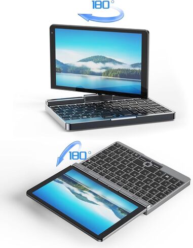 Mini Laptop Windows 11 Pro Computer 12GB LPDDR5 512GB SSD 2 in 1 PC 8 inch Touchscreen UHD Netbook Intel Alder Lake-N100 Processor with USB 3.0 Bluetooth 5.2 WiFi 6 in Kuwait