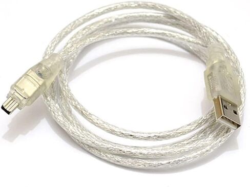 NFHK USB ذكر إلى Firewire IEEE 1394 4Pin ذكر iLink سلك محول كابل ل DCR-TRV75E DV 1 متر USB Firewire كابل in Kuwait