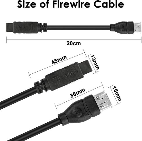 LBSC Firewire IEEE 1394 6 Pin Female to USB A Male Adapter Cable, 6 Pin Firewire to USB Cable Data Transfer Converter Cable for Printer, Digital Camera, Scanner, Hard Disk (USB to 6 pin) in Saudi Arabia
