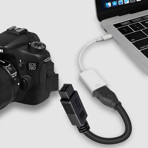 LBSC Firewire IEEE 1394 6 Pin Female to USB A Male Adapter Cable, 6 Pin Firewire to USB Cable Data Transfer Converter Cable for Printer, Digital Camera, Scanner, Hard Disk (USB to 6 pin) in Saudi Arabia