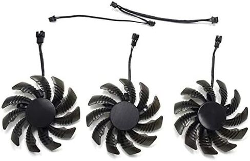 inRobert PLD08010S12H 75mm 3pin Video Card Fan Replacement for Gigabyte GEFORCE GTX 970 Cooling Fan in Saudi Arabia