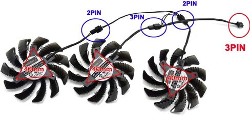 inRobert PLD08010S12H 75mm 3pin Video Card Fan Replacement for Gigabyte GEFORCE GTX 970 Cooling Fan in Saudi Arabia