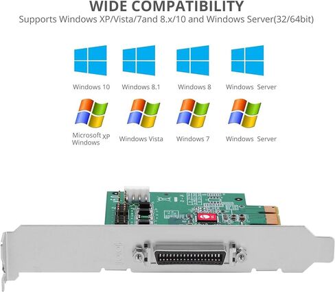 SIIG DP CyberSerial 4S PCIe، 16550 UART، معدلات الباود تصل إلى 921 كيلوبت في الثانية، PCIe 2.0 x1 إلى 4X RS-232 Male 9-pin DB9، RS-232 5V أو 12V Power، ASIX AX99100 Chipset، Dual-Profile Brackets JJ-E40011-S5 in Saudi Arabia