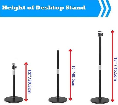 Kiyo pro Webcam Selfie Light Stand,10 Inch Ring Light with Desktop Magnetic Mount Holder Compatible with Razer kiyo, kiyo pro, kiyo X webcams and Any webcams Weight Under 0.5kg/1.1lbs in Saudi Arabia