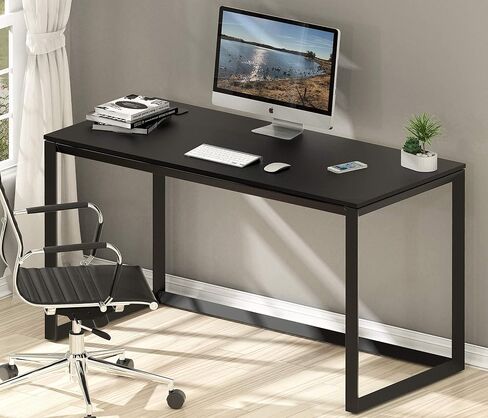 SHW Home Office 55-Inch Large Computer Desk, Maple in Saudi Arabia