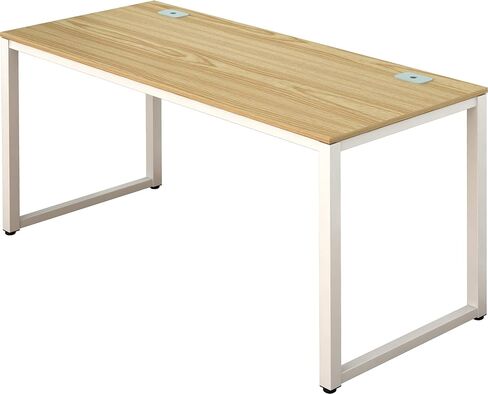 SHW Home Office 55-Inch Large Computer Desk, Maple in Kuwait