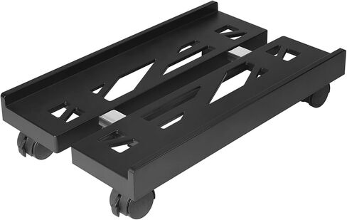 BYMECOST Adjustable Computer Tower Stand with 4 Locking Rolling Caster Wheels, Mobile Ventilated Cart Holder Fits Most PC, Desktop CPU Holder for Office, Gamers and Students in Saudi Arabia
