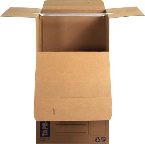 Bankers Box 3 Pack Large Wardrobe Moving Boxes, Tape-Free with Handles, 24 x 24 x 40 Inches in Saudi Arabia