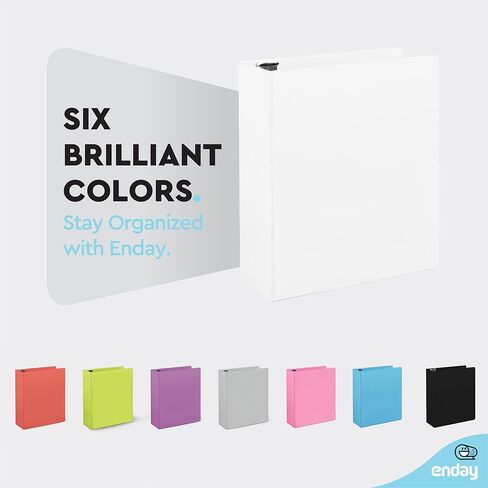 3 Inch 3 Ring Binder Pink, Slant D-Ring 3" Clear View Cover with 2 Inside Pockets, Heavy Duty Colored School Supplies Office and Home Binders – by Enday in Saudi Arabia