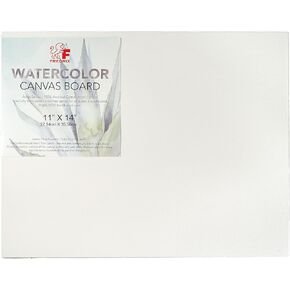 Fredrix Artist Series Watercolor Archival Canvas Board, 9" x 12", White