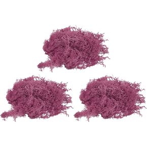 MECCANIXITY 3pcs 1.26 OZ Moss Fake Craft Moss Artificial Moss Natural Preserved Moss for Craft Arts Floral DIY Project Wall Wedding Garden Patio Table Terrariums Decoration(Light Grey)