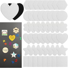 Droutti 48 Pcs Magnetic Painting Canvas 3 Inch Mini Canvas Panels Magnetic Canvas Boards for Painting Blank Magnetic Locker Canvases for Fridge Magnetic Panel for Art Paints Crafts DIY Painting Decor