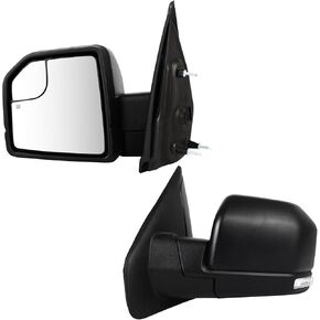 ECCPP Towing Mirrors Compatible With 2004-2006 For Ford F150 With Left Right Side With Power Heated Turn Signal Light Black