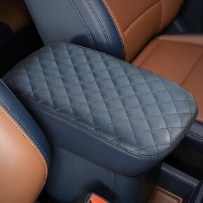 JOYTUTUS Center Console Cover Compatible with Maverick 2024 2023 2022 Leather Armrest Cover Center Console Cushion Maverick Accessories, Dark Blue