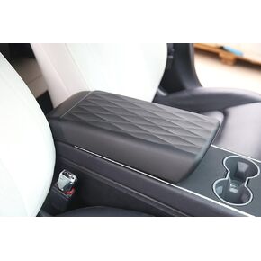 TPE Armrest Cover Designed for Tesla Model 3/ Y Center Console Cover Waterproof Armrest Mat for 2017-2023 Model 3/2020-2024 Model Y Tesla Accessories（Not Compatible with Model 3 2024 Refresh）