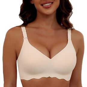 Comfortable Wireless T Shirt Bra Seamless No Show Full Coverage Bras for Women