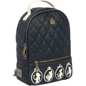 Loungefly Disney Princesses Silhouette Faux Leather Womens Double Strap Shoulder Bag Purse Handbag