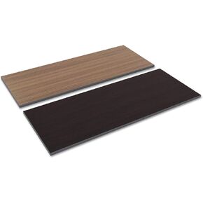 Alera ALETT6024EW 59.38 in. W x 23.63 in. D Rectangular Reversible Laminate Table Top - Espresso/Walnut