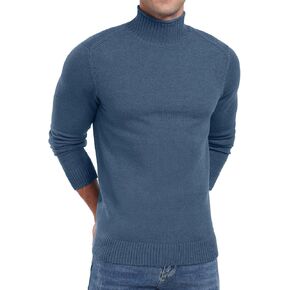 Sailwind Mens Knitted Pullover Sweater Casual Mock Turtleneck Raglan Sweater