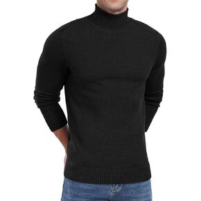 Sailwind Mens Knitted Pullover Sweater Casual Mock Turtleneck Raglan Sweater in Kuwait