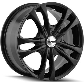 TOUREN TR22 BLACK Wheel (17 x 7. inches /5 x 105 mm, 40 mm Offset)