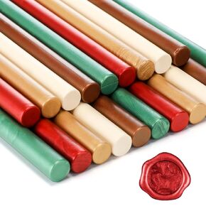 20 Pieces Glue Gun Wax Seal Sticks Sealing Wax Colored Glue Sticks for Craft Adhesive Waxing for Wedding Invitations Letter Cards Envelopes Gift Wrapping(Pastel Colors)