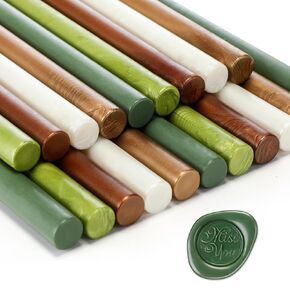 20 Pieces Glue Gun Wax Seal Sticks Sealing Wax Colored Glue Sticks for Craft Adhesive Waxing for Wedding Invitations Letter Cards Envelopes Gift Wrapping(Pastel Colors)