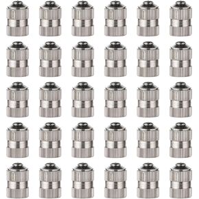 Molain 30pcs Tire Valve Stem Caps The Upgraded Version with Sealing Ring Universal Stem Covers for Car, Motorbike, Trucks, Bike, Bicycle
