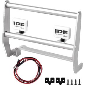 ممتص الصدمات الأمامي المعدني RC مع أضواء LED بيضاء 5 مم لزاحف RC 1:10 متوافق مع Traxxas TRX-4 Bronco Defender F150 High Trail in Kuwait