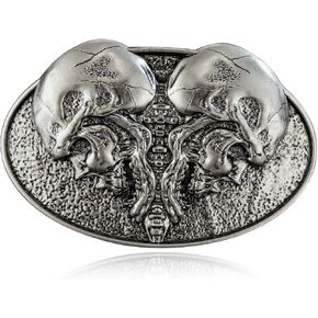 YOQUCOL مشبك حزام جمجمة للرجال، رعاة البقر الغربي الأمريكي الشرير القوطي جمجمة الهيكل العظمي حزام مشبك هدايا للرجال in Kuwait