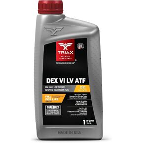 TRIAX DEX VI LV ATF Full Synthetic Low Viscosity, OEM Grade, Fill for Life, Compatible with GM Dexron VI, Honda/Acura DW-1, Toyota WS, Most GM, Chrysler, and Jeep Vehicles (1 Gallon)