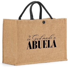 Granny Gigi Abuela Mimi Nana Grandma Aunt Memaw Mama Mom Gifts Burlap Tote Bag for Women Female Her