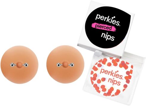 Perkies Pierced Nipple Pasties: Skin-Toned Adhesive Nipple Enhancers & Prosthetics that Provide a Pierced Nipple Look in Kuwait