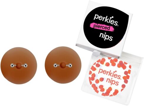Perkies Pierced Nipple Pasties: Skin-Toned Adhesive Nipple Enhancers & Prosthetics that Provide a Pierced Nipple Look in Kuwait