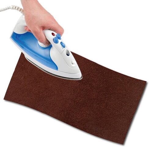 USIT, 1pc Iron-On Mock Suede Repair Patch, 18"x4.5", Ideal for Repairing Trousers, Jackets and Shirts, Unalterable Dyes, Brown in Saudi Arabia