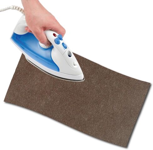 USIT, 1pc Iron-On Mock Suede Repair Patch, 18"x4.5", Ideal for Repairing Trousers, Jackets and Shirts, Unalterable Dyes, Brown in Saudi Arabia