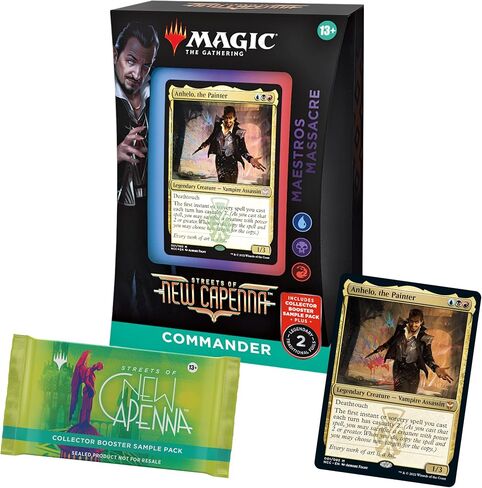 Magic: The Gathering Streets of New Capenna Commander Deck - Maestros Massacre + حزمة عينة معززة لهواة الجمع in Saudi Arabia