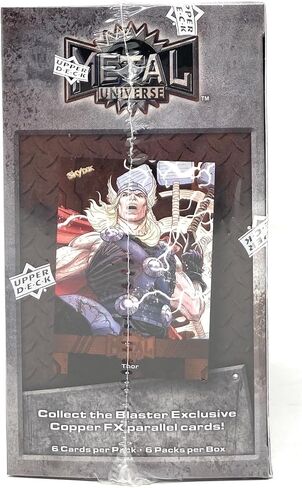 صندوق مكبر Skybox Metal Universe Marvel Avengers Blaster 2024 من Upper Deck (36 بطاقة تداول) in Saudi Arabia