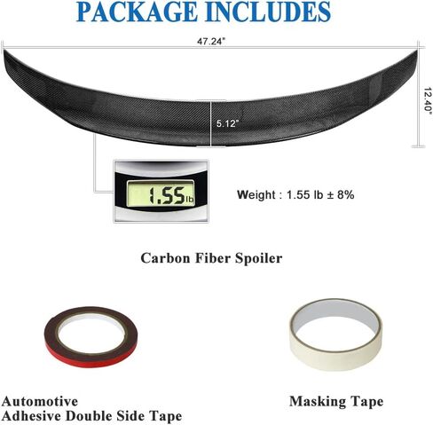 AeroBon Prepreg Dry Carbon Fiber Side Mirror Cover Compatible with Infiniti 2017-2023 Q60 Mirror Caps (Add-On Style) in Kuwait