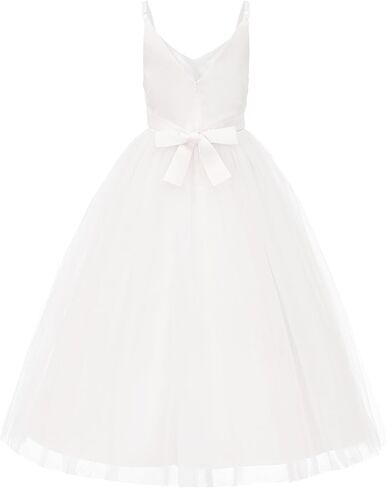 JerrisApparel Flower Girls Dress Wedding Pageant Tulle Dresses Birthday Party Ball Gown in Kuwait