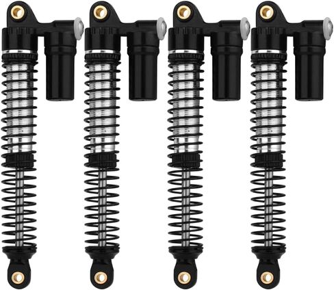 Aluminium 53mm/59mm/66mm/78mm Shocks- Long Threaded Shock Absorber Oil Damper for TRX4M TRX-4M 1/18 RC Crawler Upgrades (red, 53mm) in Saudi Arabia