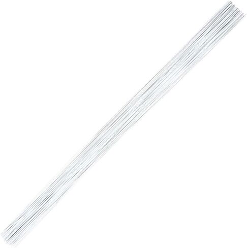 20 Gauge White Floral Stem Wire 16 inch, 50/Package in Saudi Arabia