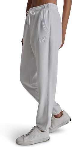 DKNY Women's Varsity Embroidered Logo Relaxed Fit Fleece Sweatpant in Saudi Arabia