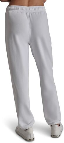 DKNY Women's Varsity Embroidered Logo Relaxed Fit Fleece Sweatpant in Saudi Arabia